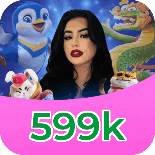 Plataforma 599k mostrando interface moderna, jogos certificados e recursos de segurança licenciados